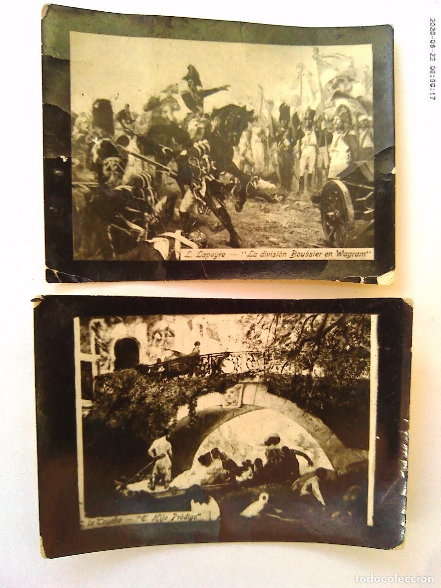 Coleccionismo Cromos antiguos: LOTE DE 2 CROMOS ANTIGUOS DE OBRAS DE ARTE ( REALMENTE SON FOTOGRAFIAS )