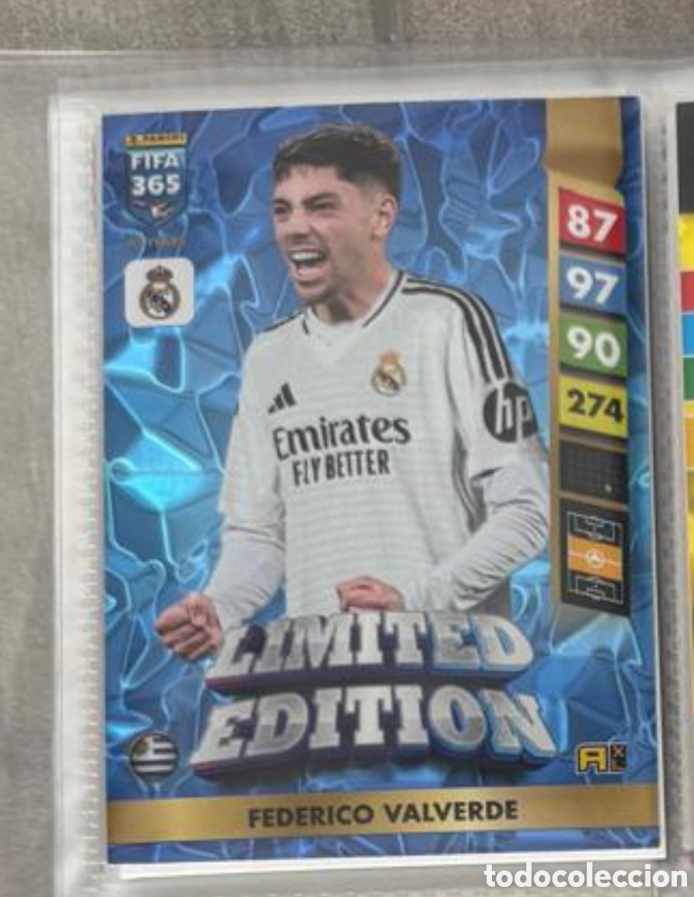 Coleccionismo Cromos antiguos: EDICION LIMITADA VALVERDE REAL MADRID FIFA 365