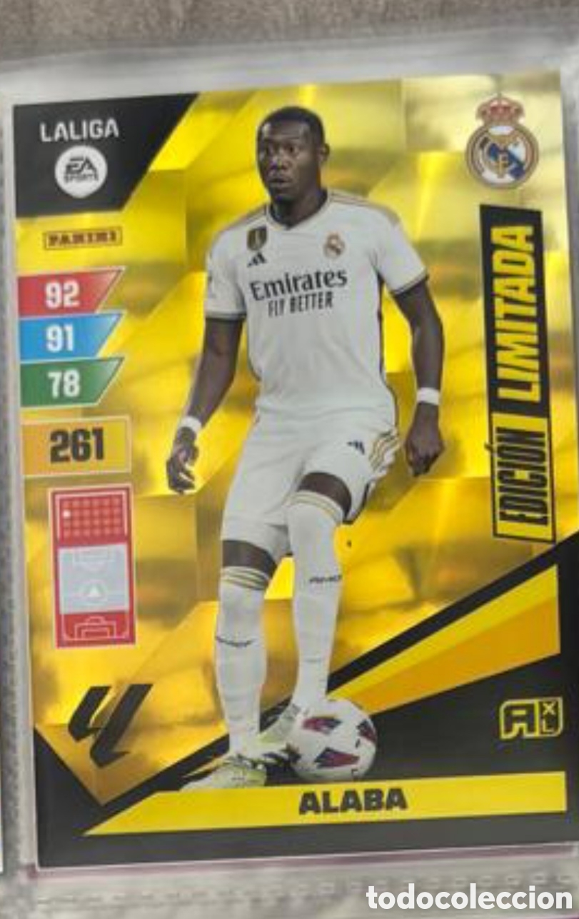 Coleccionismo Cromos antiguos: ALABA EDICION LIMITADA ADRENALYN XL REAL MADRID