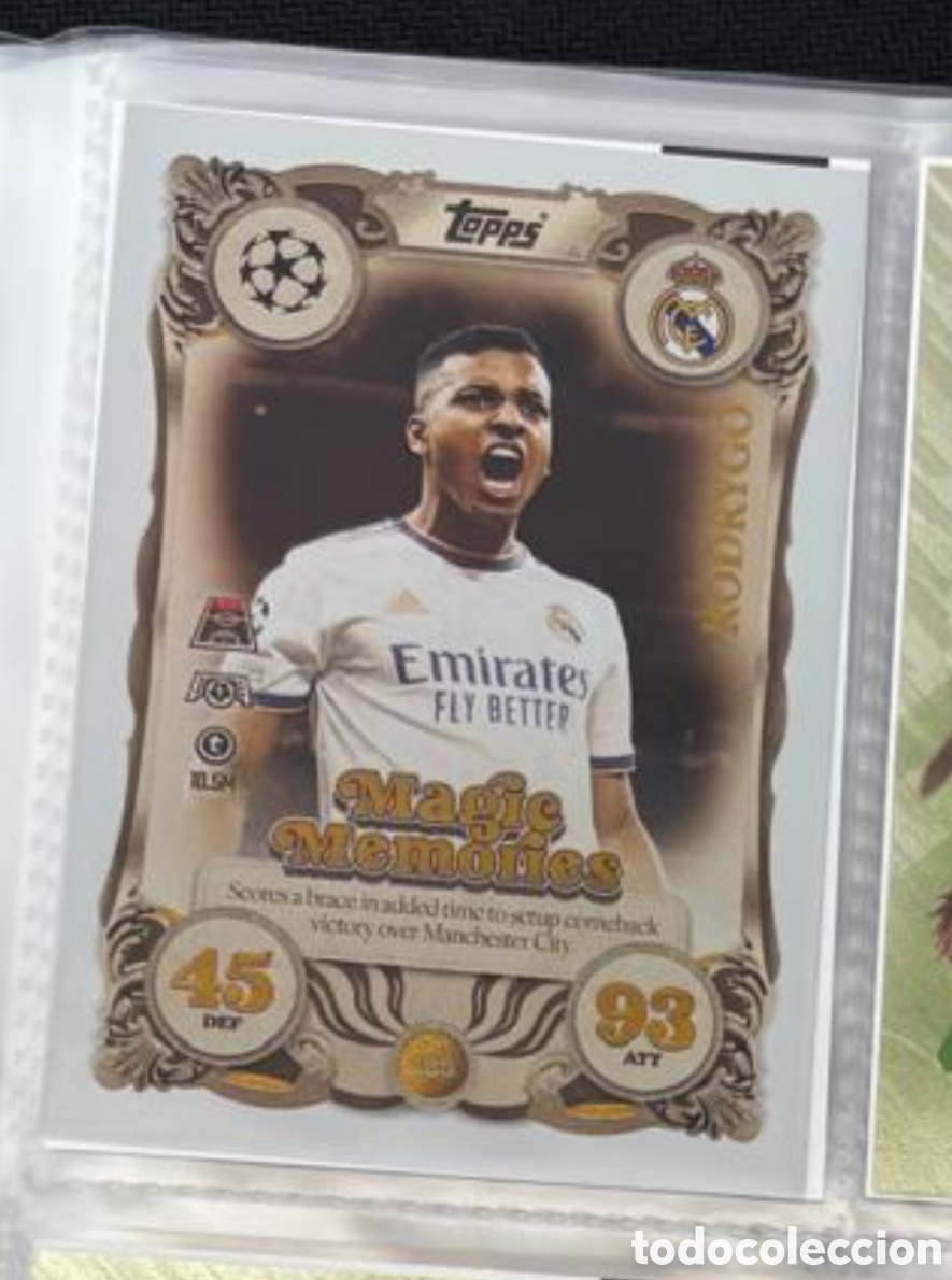 Coleccionismo Cromos antiguos: MAGIC MEMORIES RODRYGO GOES REAL MADRID Topps Match Attax UEFA Champions League 2025 2026