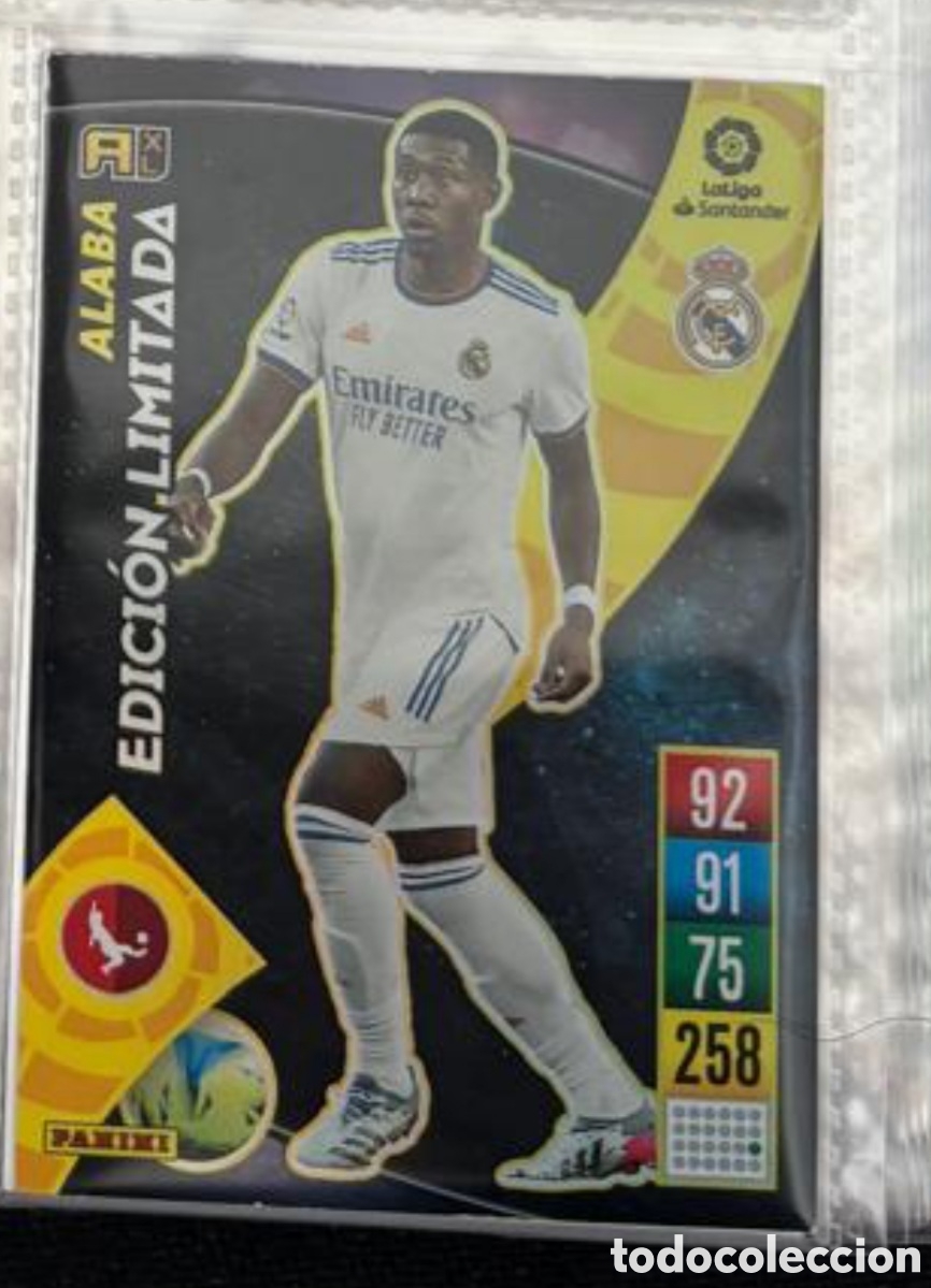 Coleccionismo Cromos antiguos: ALABA REAL MADRID EDICION LIMITADA Panini Adrenalyn XL La Liga 2021 2022