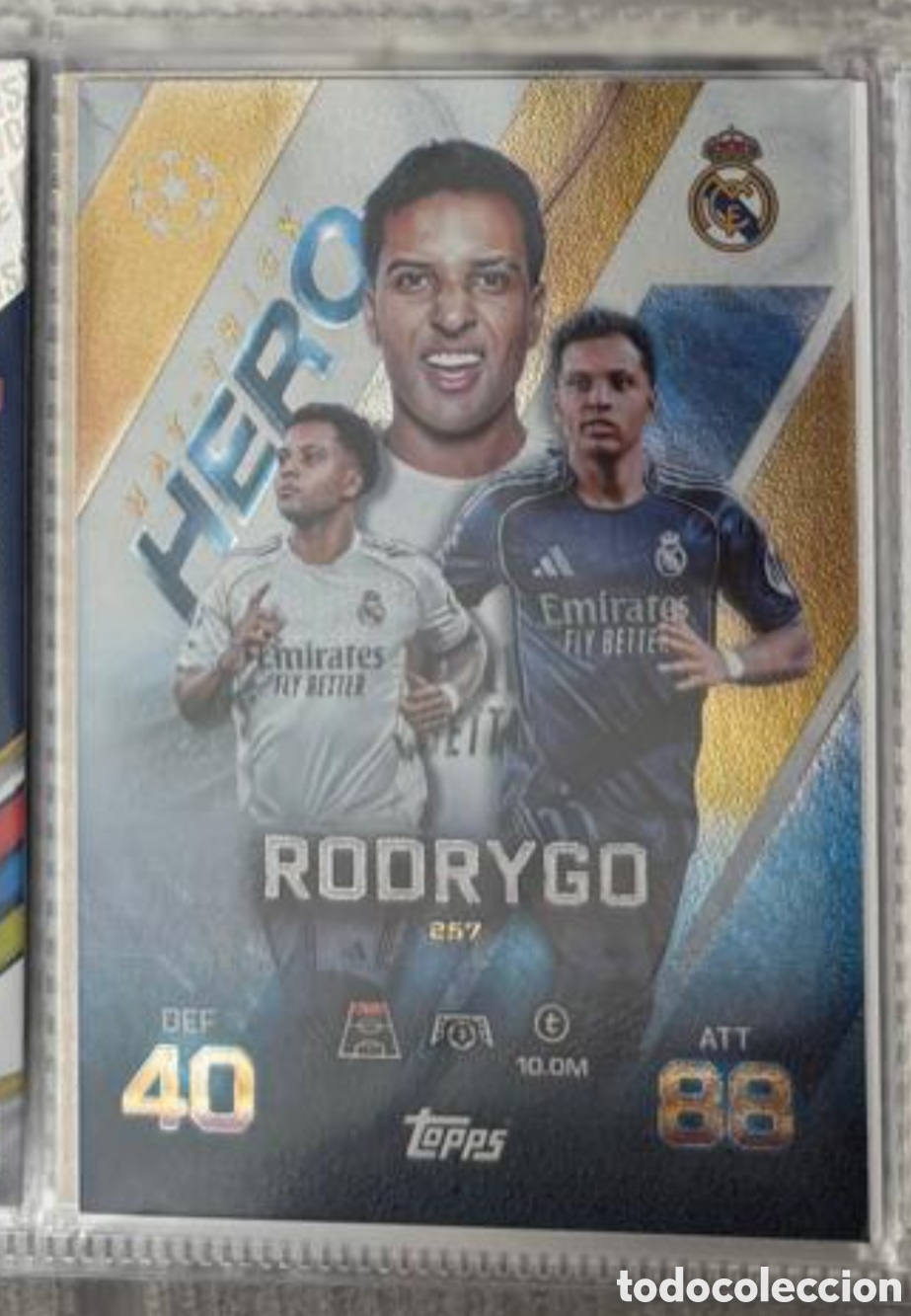 Coleccionismo Cromos antiguos: Match Attax Champions League 2025 2026 Hat-Trick Hero Rodrygo REAL MADRID
