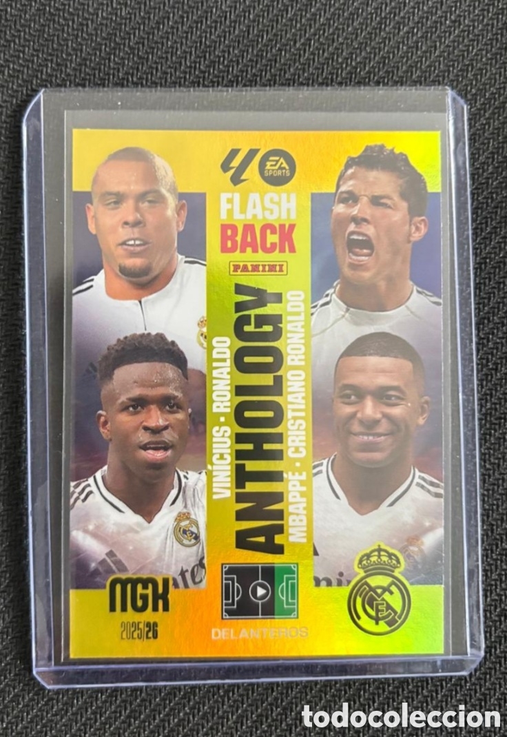 Collectable Antique Stickers: CRISTIANO RONALDO MBAPPE FLASHBACK ANTHOLOGY REAL MADRID MGK MEGACRACKS 2025