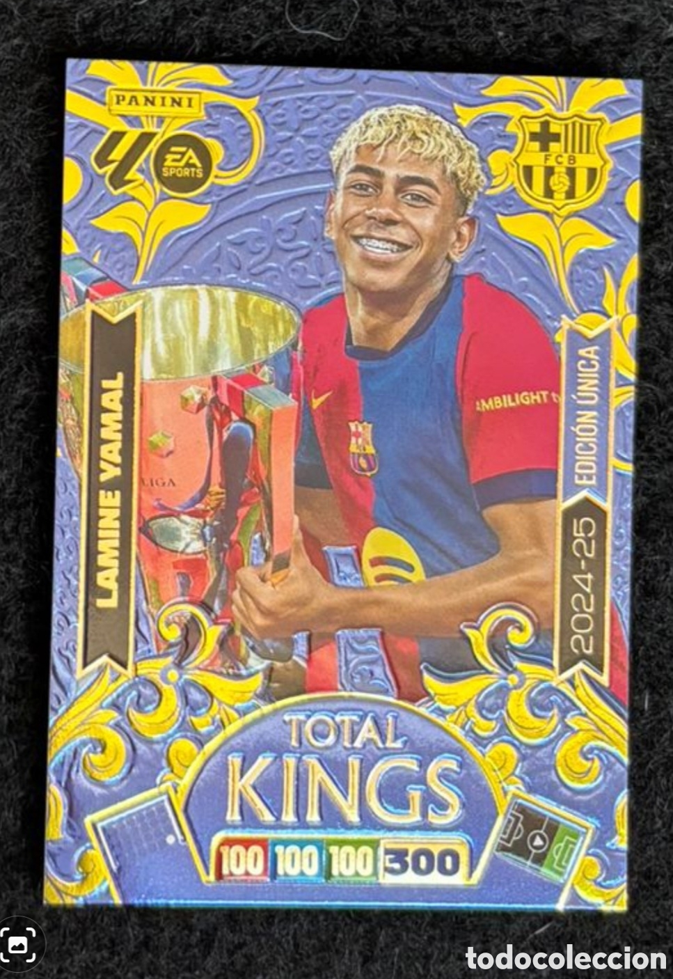 Coleccionismo Cromos antiguos: LAMINE YAMAL FC BARCELONA TOTAL KINGS EDICION UNICA LA LIGA ADRENALYN XL 2025 2026