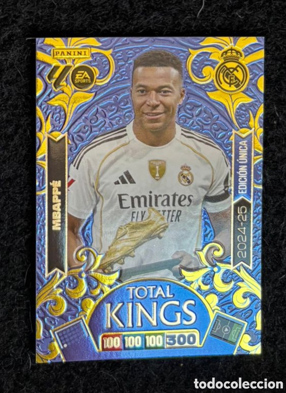 Coleccionismo Cromos antiguos: MBAPPE TOTAL KINGS EDICION UNICA LA LIGA REAL MADRID ADRENALYN XL 2025 2026
