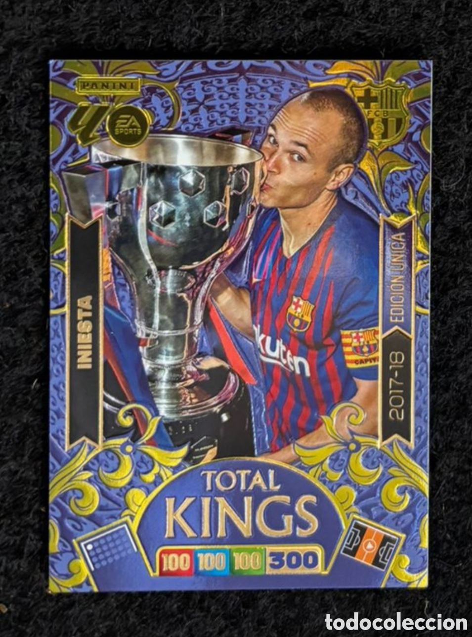Coleccionismo Cromos antiguos: ANDRES INIESTA FC BARCELONA TOTAL KINGS EDICION UNICA LA LIGA ADRENALYN XL 2025 2026