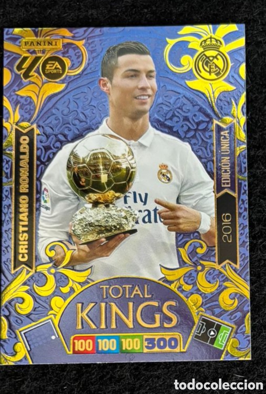 Coleccionismo Cromos antiguos: CRISTIANO RONALDO CR7 TOTAL KINGS EDICION UNICA LA LIGA ADRENALYN XL 2025 2026 REAL MADRID