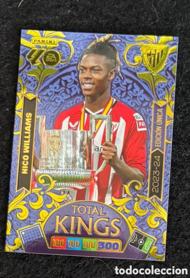 Coleccionismo Cromos antiguos: NICO WILLIAMS ATHLETIC CLUB TOTAL KINGS EDICION UNICA LA LIGA ADRENALYN XL 2025 2026