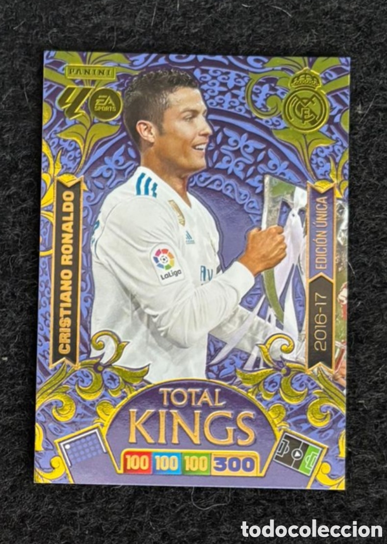 Coleccionismo Cromos antiguos: CRISTIANO RONALDO CR7 TOTAL KINGS EDICION UNICA LA LIGA ADRENALYN XL 2025 2026 REAL MADRID