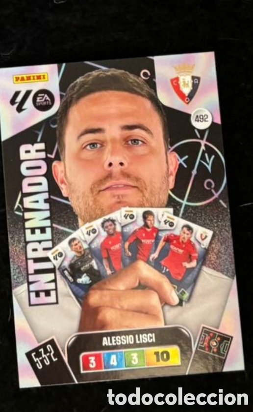 Coleccionismo Cromos antiguos: ALESSIO LISCI OSASUNA ENTRENADOR CARTA Panini Adrenalyn XL Liga 2025 2026