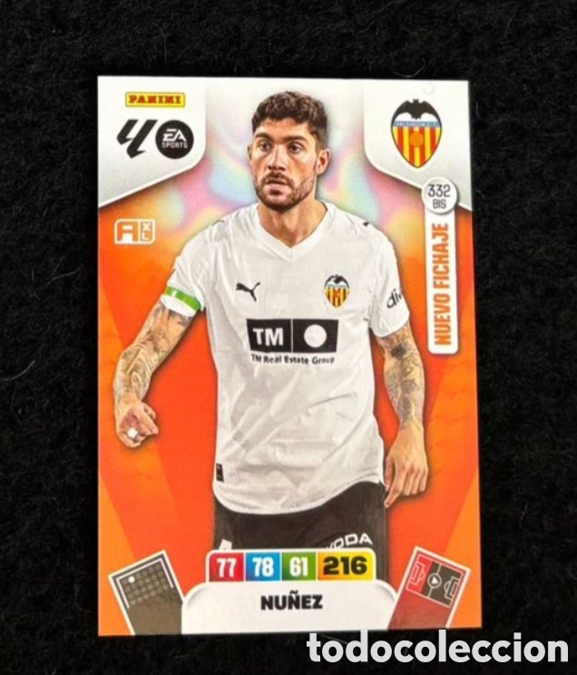 Coleccionismo Cromos antiguos: NU&Ntilde;EZ 332 VALENCIA CARTA Panini Adrenalyn XL Liga 2025 2026