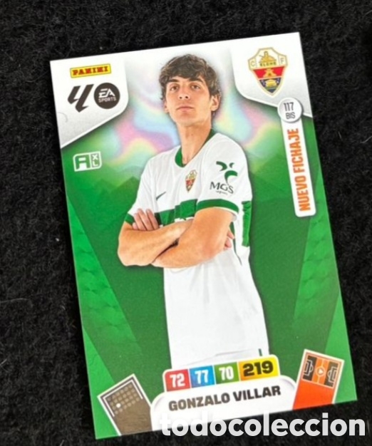Coleccionismo Cromos antiguos: GONZALO VILLAR 117 ELCHE CARTA Panini Adrenalyn XL Liga 2025 2026