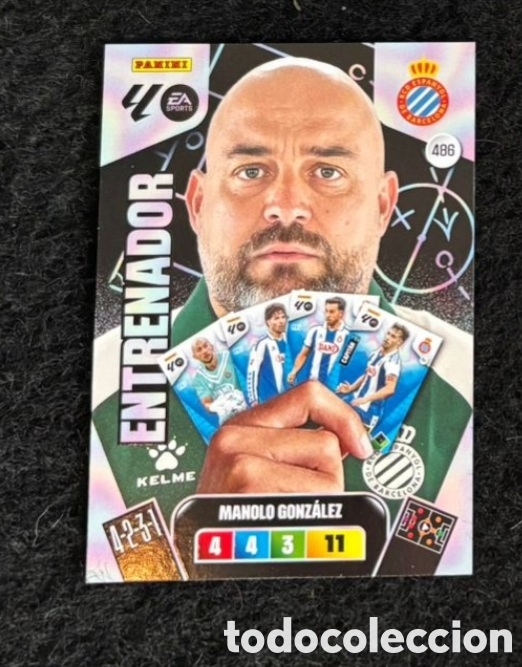 Coleccionismo Cromos antiguos: MANOLO GONZALEZ ENTRENADOR ESPANYOL CARTA Panini Adrenalyn XL Liga 2025 2026