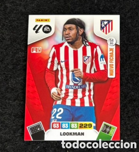 Coleccionismo Cromos antiguos: LOOKMAN ATLETICO MADRID CARTA Panini Adrenalyn XL Liga 2025 2026