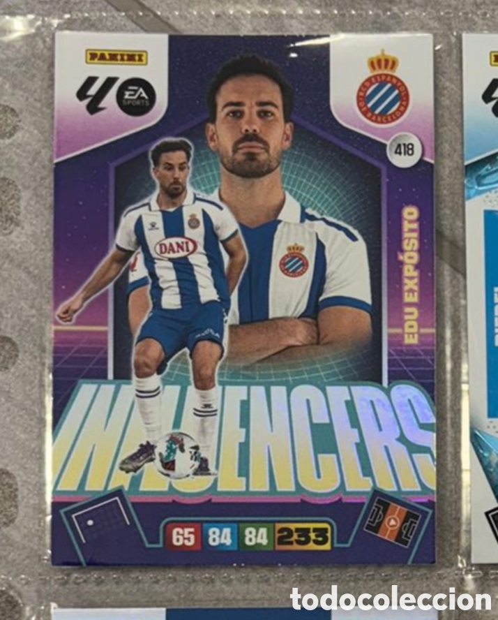 Coleccionismo Cromos antiguos: EDU EXPOSITO 418 ESPANYOL Adrenalyn XL 25/26 Influencers