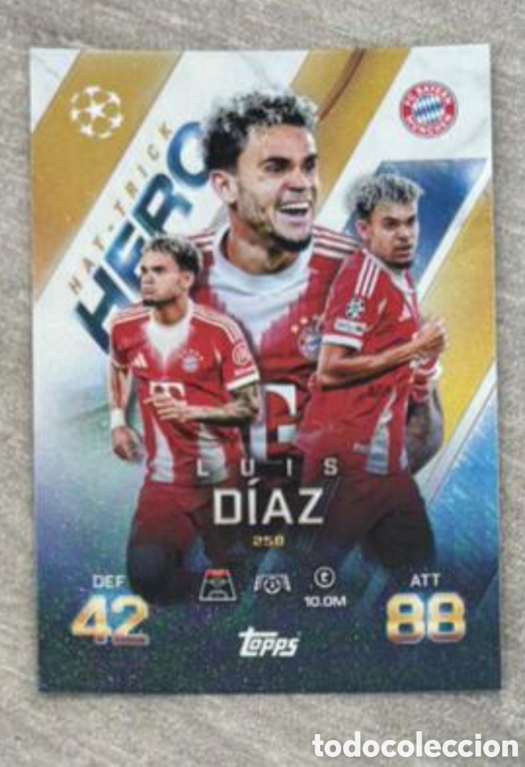 Collezionismo Figurine antiche: Luis D&iacute;az Hat-Trick Hero Match Attax Champions League BAYERN MUNICH