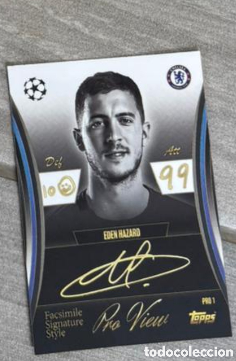 Collezionismo Figurine antiche: EDEN HAZARD CHELSEA PRO VIEW TOPPS MATCH ATTAX 2025 2026 EXTRA PRO FIRMA