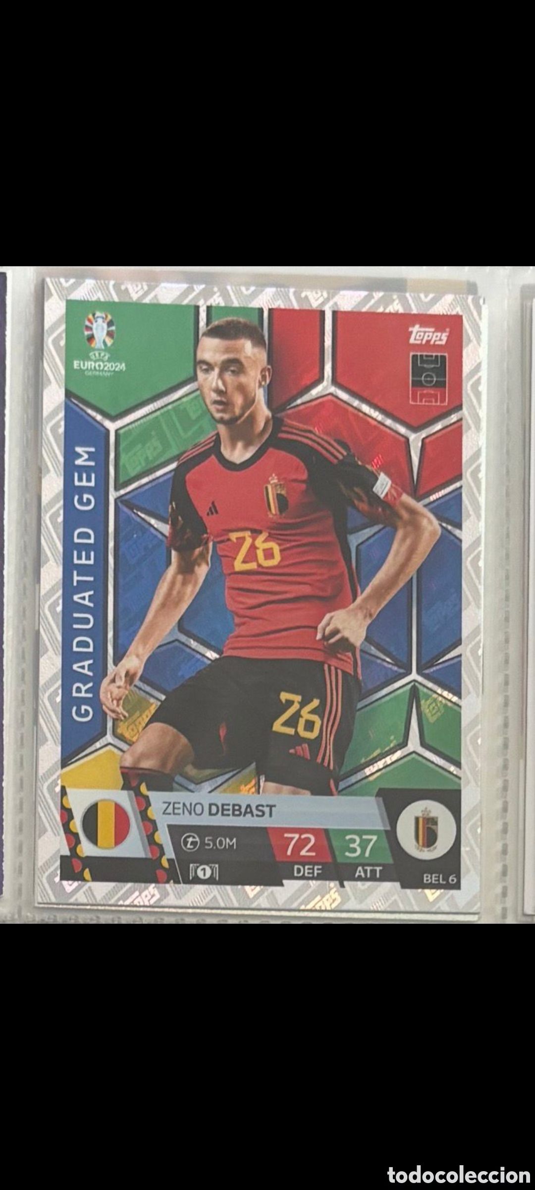 Collezionismo Figurine antiche: GRADUATED GEM ZENO DEBAST BELGICA Topps Euro 2024 Match Attax