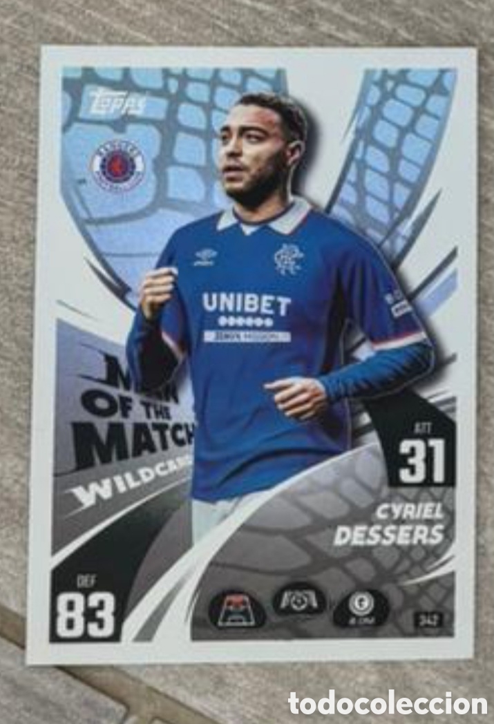 Collezionismo Figurine antiche: RANGERS&nbsp;Topps Match Attax UEFA Champions League 2025/26 de CYRIEL DESSERS.