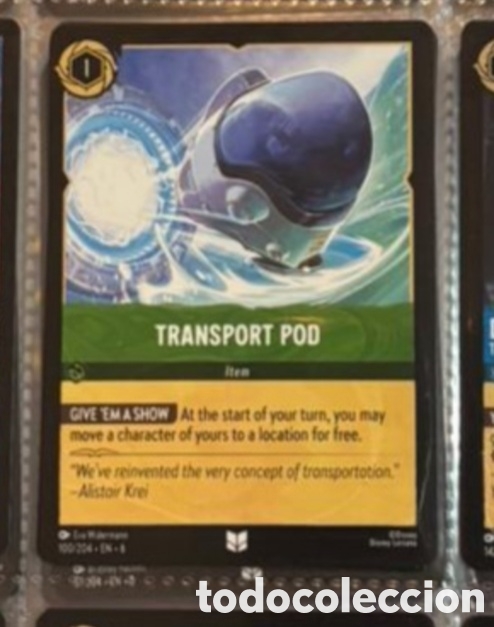 Collectionnisme Cartes &agrave; collectionner anciennes: TRANSPORT POD Carta set LORCANA TCG