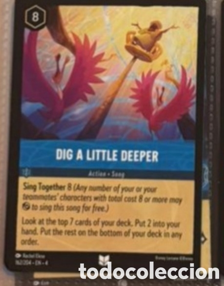 Collectionnisme Cartes &agrave; collectionner anciennes: DIG A LITTLE DEEPER Carta set LORCANA TCG