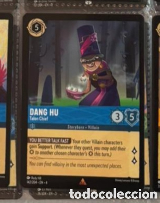 Collectionnisme Cartes &agrave; collectionner anciennes: DANG HU Carta set LORCANA TCG