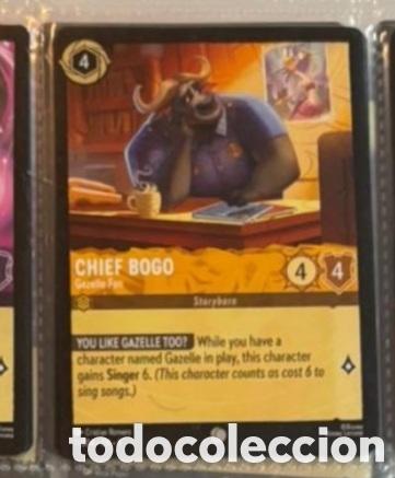Collectionnisme Cartes &agrave; collectionner anciennes: CHIEF BOGO Carta set LORCANA TCG