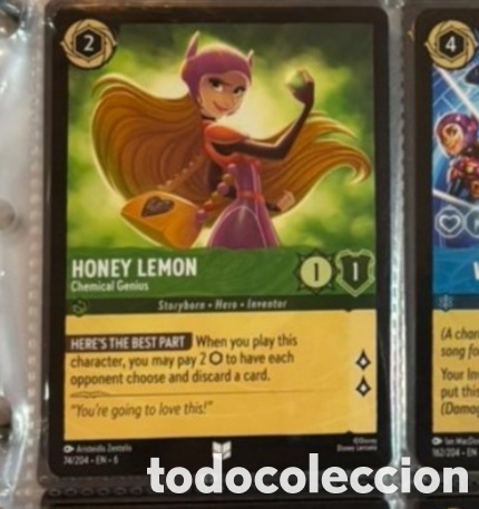 Collectionnisme Cartes &agrave; collectionner anciennes: HONEY LEMON Carta set LORCANA TCG