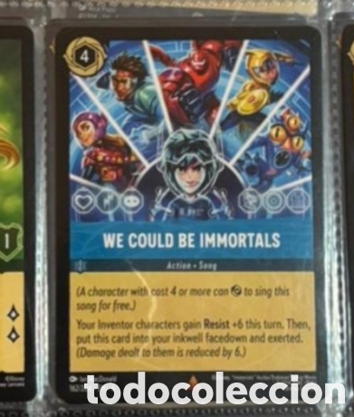 Collectionnisme Cartes &agrave; collectionner anciennes: WE COULD BE INMORTALS Carta set LORCANA TCG