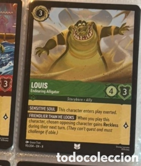 Collectable Antique Stickers: LOUIS Carta set LORCANA TCG