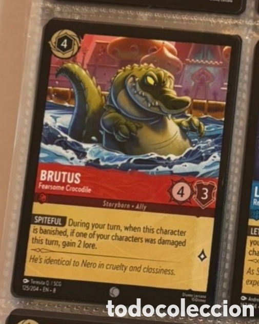 Colecionismo Cromos antigos: BRUTUS Carta set LORCANA TCG