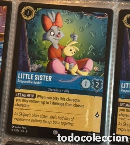 Colecionismo Cromos antigos: LITTLE SISTER Carta set LORCANA TCG