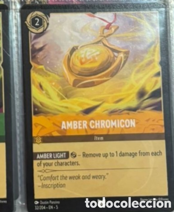 Colecionismo Cromos antigos: AMBER CHROMICON Carta set LORCANA TCG