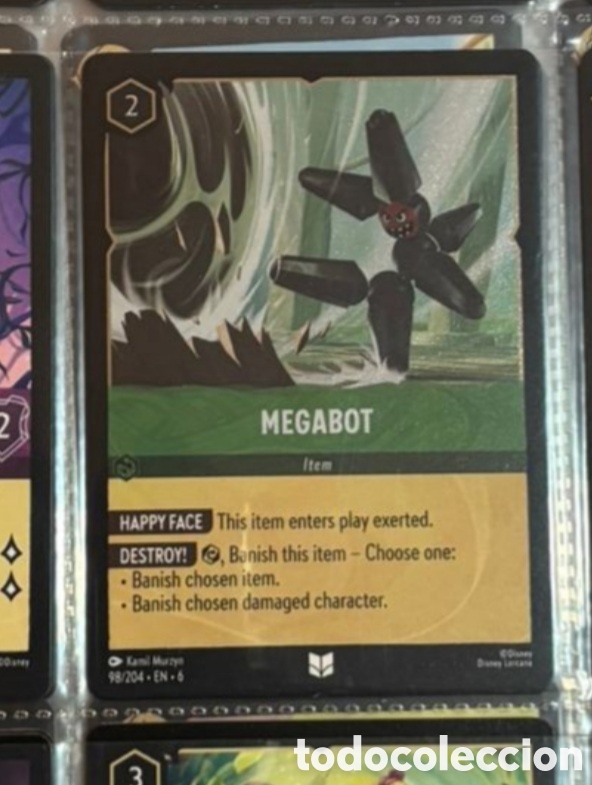 Colecionismo Cromos antigos: MEGABOT Carta set LORCANA TCG