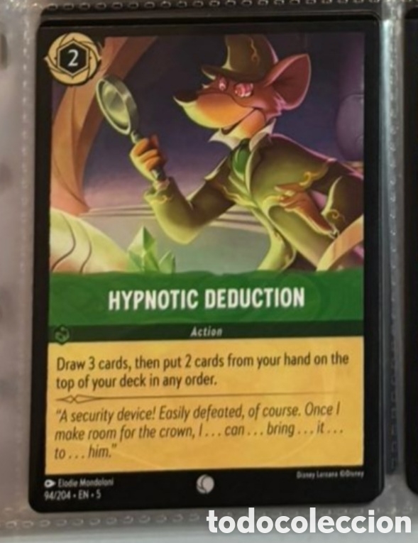 Colecionismo Cromos antigos: HYPNOTIC DEDUCTION Carta set LORCANA TCG