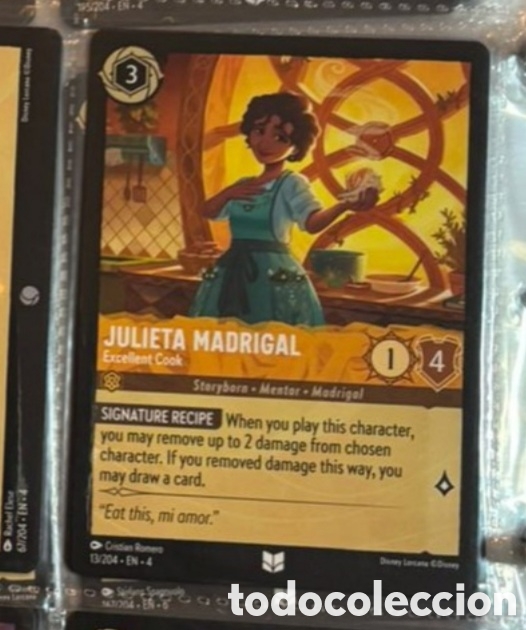 Colecionismo Cromos antigos: JULIETA MADRIGAL Carta set LORCANA TCG
