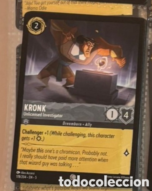 Sammeln alte Sammelbilder: KRONK Carta set LORCANA TCG
