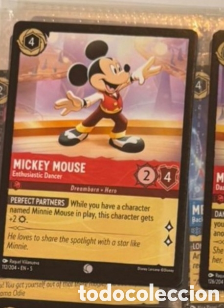 Sammeln alte Sammelbilder: MICKEY MOUSE Carta set LORCANA TCG