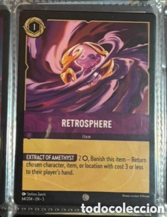 Sammeln alte Sammelbilder: RETROSPHERE Carta set LORCANA TCG