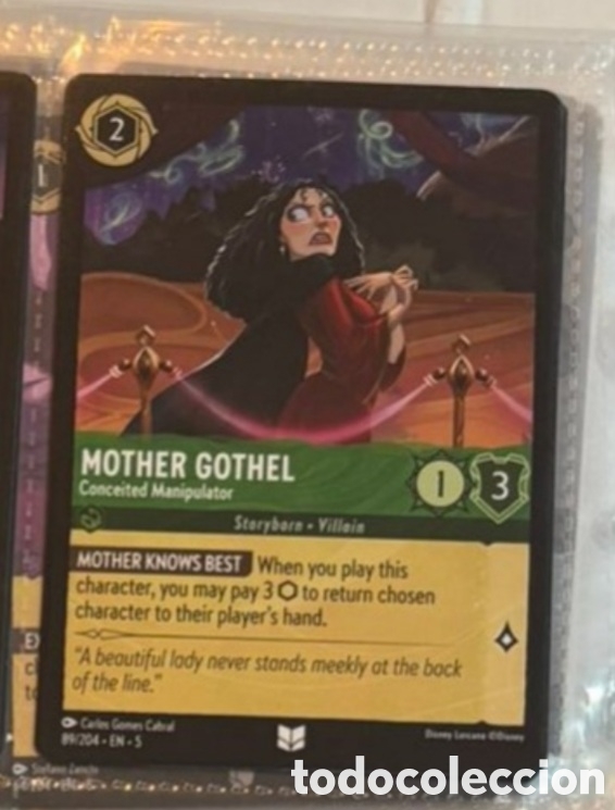 Colecionismo Cromos antigos: MOTHER GOTHEL Carta set LORCANA TCG