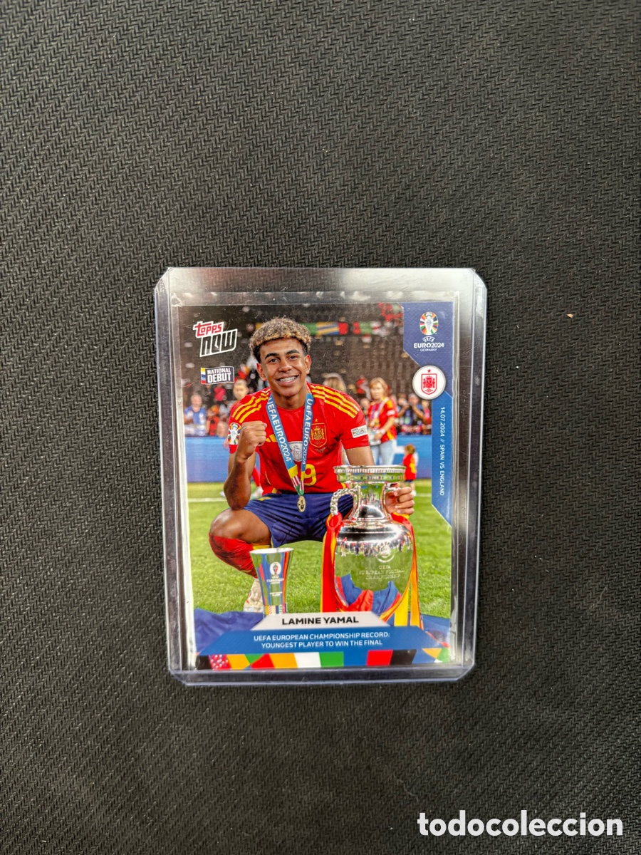 Colecionismo Cromos antigos: LAMINE YAMAL SELECCI&Oacute;N ESPA&Ntilde;A BARCELONA Topps Now de la UEFA Euro 2024