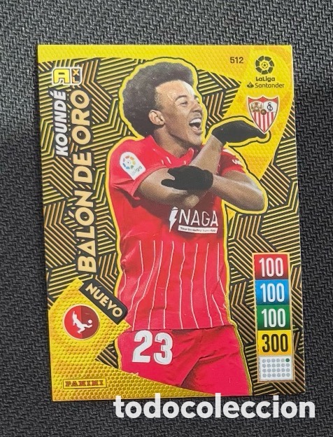 Colecionismo Cromos antigos: SEVILLA KOUNDE 512 NUEVO BALON DE ORO 2021 2022