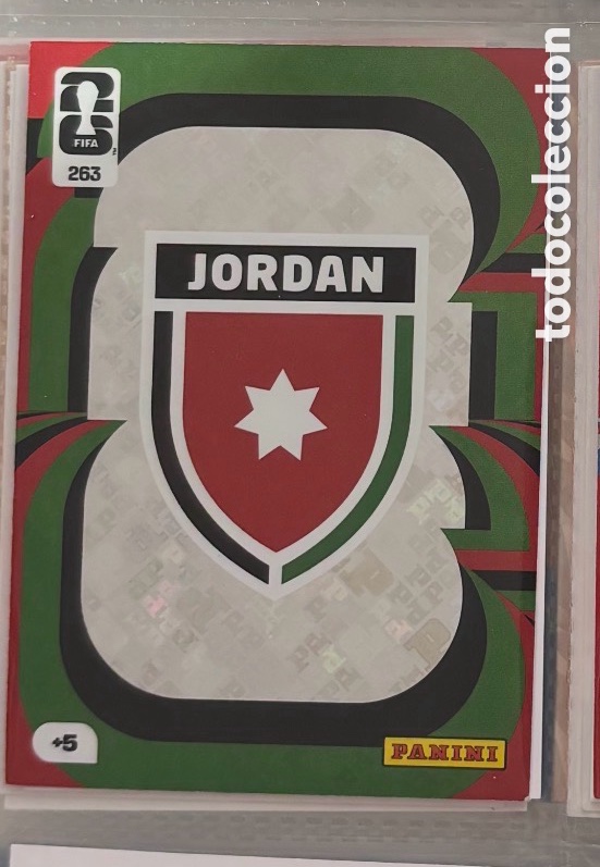 Colecionismo Cromos antigos: ESCUDO JORDANIA MUNDIAL F&Uacute;TBOL 2026
