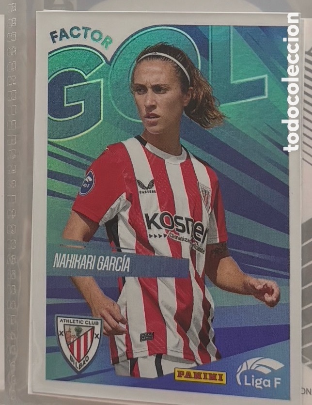 Collectable Antique Stickers: NAHIKARI GARCIA ATHLETIC CLUB FACTOR GOL STICKER CROMO LIGA F MOEVE