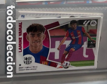 Collectable Antique Stickers: CROMO STICKER LAMINE YAMAL FC BARCELONA Liga Este 2024 2025