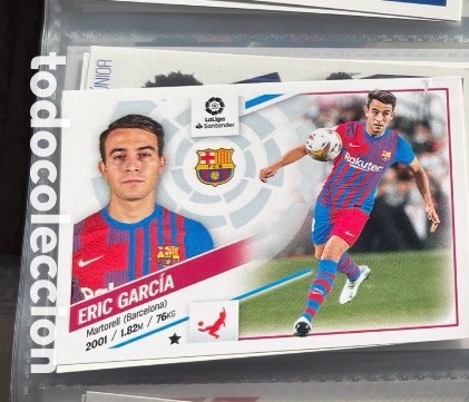 Collectable Antique Stickers: CROMO STICKER ERIC GARCIA FC BARCELONA Liga Este 2022 2023