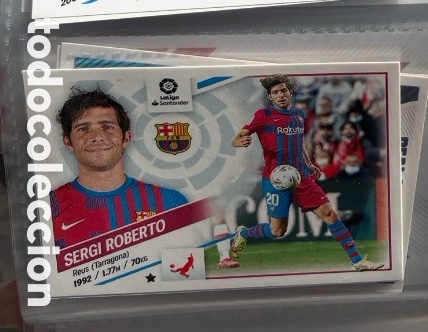 Collectable Antique Stickers: CROMO STICKER SERGI ROBERTO FC BARCELONA Liga Este 2022 2023