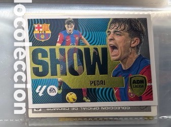 Collectable Antique Stickers: ADN SHOW PEDRI FC BARCELONA LIGA ESTE 2024 2025