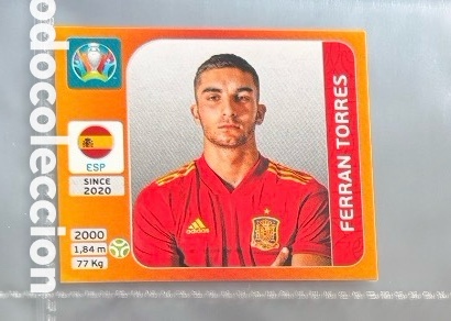 Sammeln alte Sammelbilder: STICKER FERRAN TORRES SELECCI&Oacute;N ESPA&Ntilde;OLA ESPA&Ntilde;A