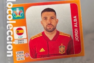 Colecionismo Cromos antigos: STICKER JORDI ALBA SELECCI&Oacute;N ESPA&Ntilde;OLA ESPA&Ntilde;A